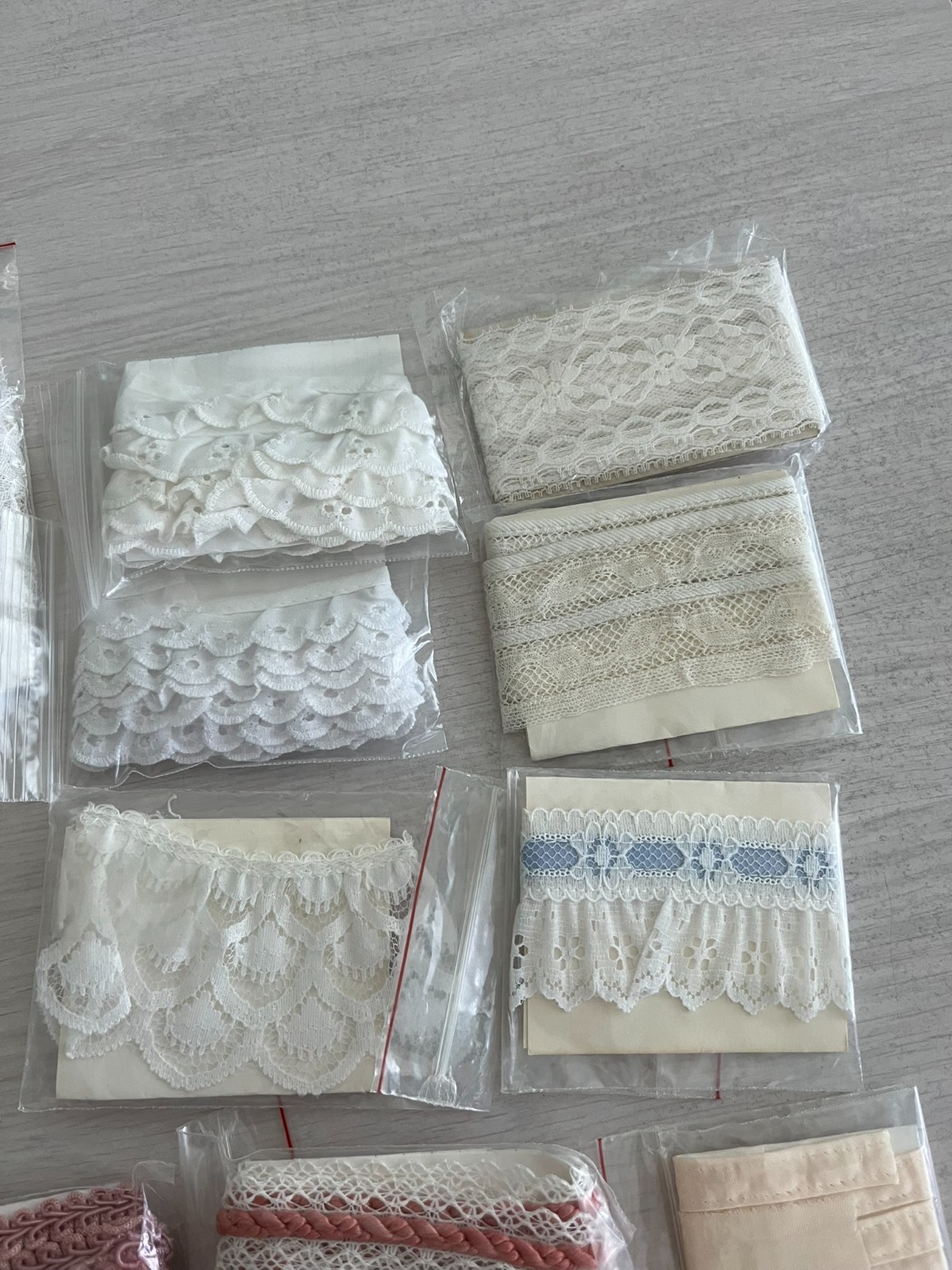 Mixed Lot #2 – White & Off White, Pink, Black, Red Lace Edging/Trim