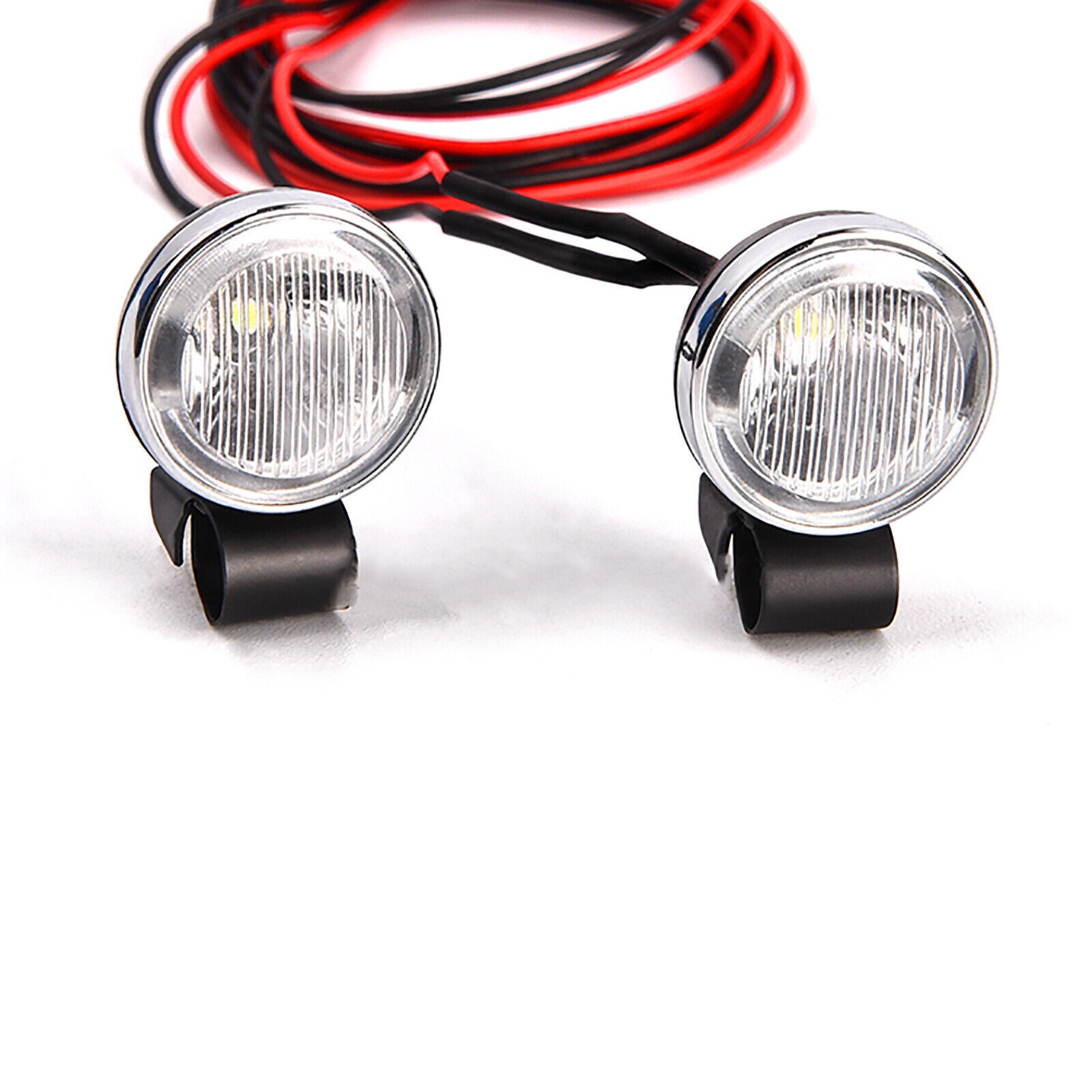 18mm Retro Round Spotlight Headlight Kit G157H for GRC1/10 T4 SCX10 RC Model Car