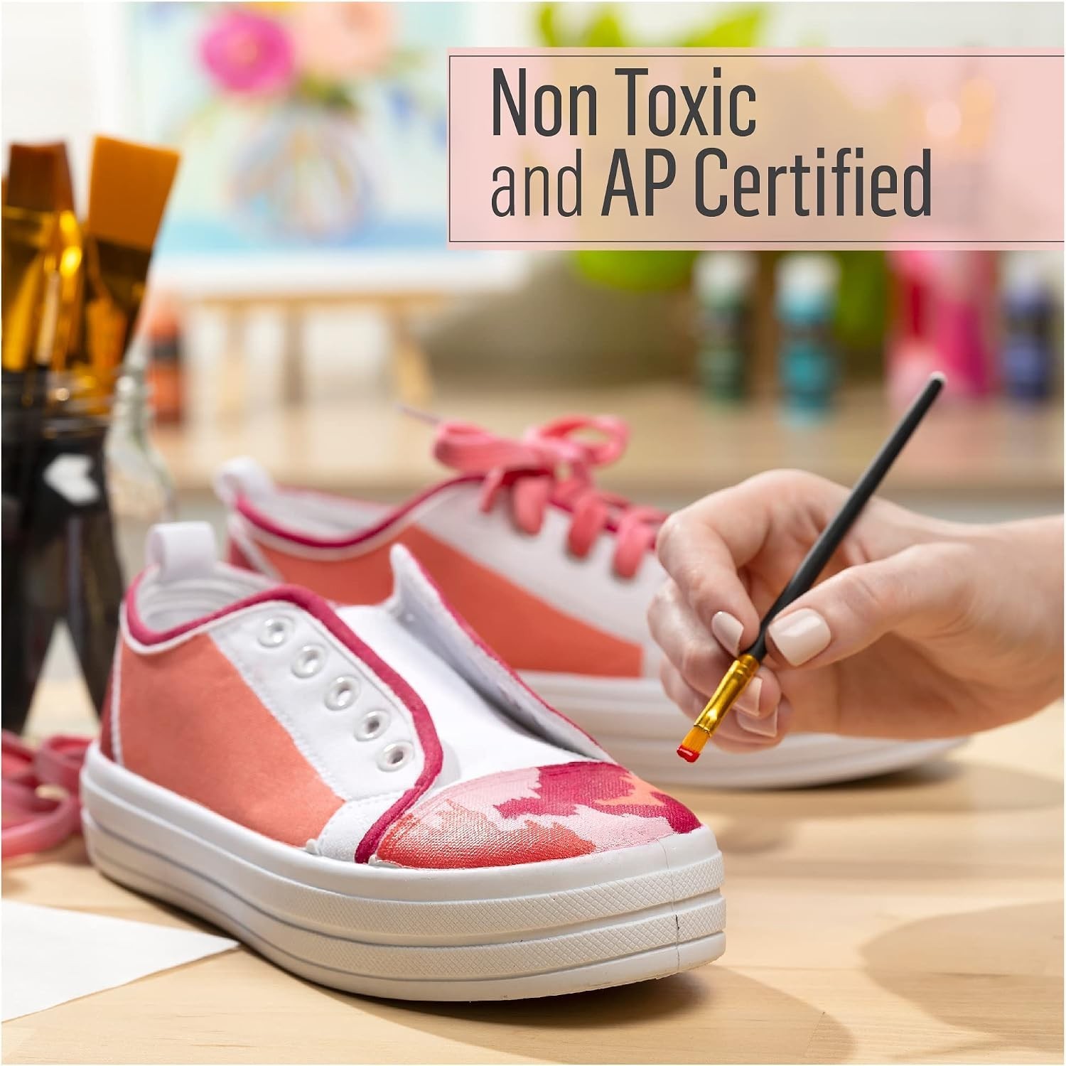 Non-Toxic Light Blue Multi-Surface Paint – Perfect for Indoor & Outdoor Crafts