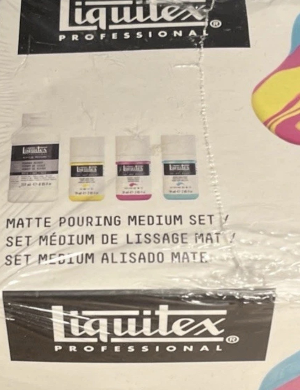 (1 Box With 4pcs) Liquitex Professional Matte Pouring Medium Set 4pcs