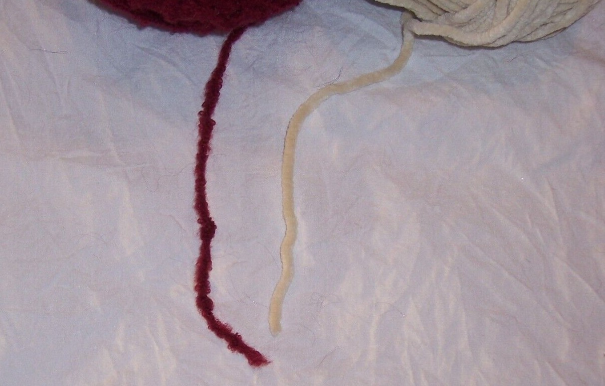 Unbanded Chenille Type Yarn – Beige 2.9 oz., Burgundy/Wine 5.8 oz. or Brown 10.7