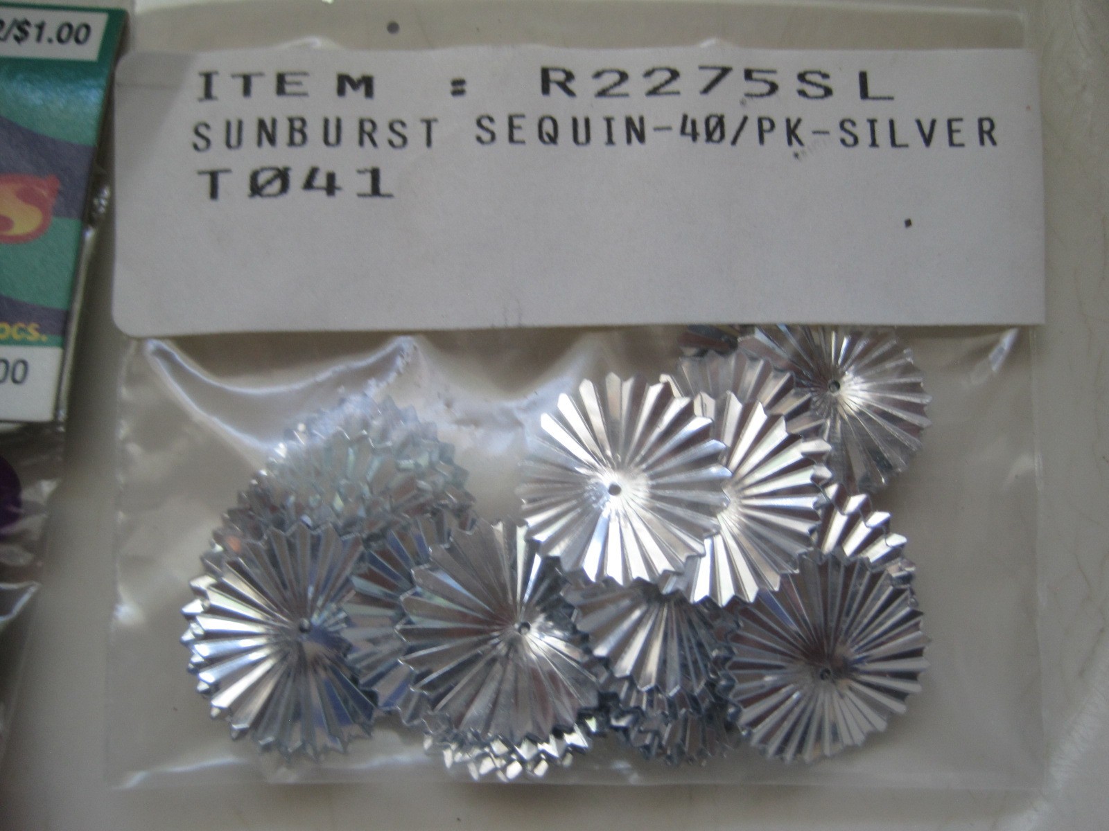 Vintage Lot of Sequins Snowflake Sunburst Wheel Assorted Shapes Colors Pack