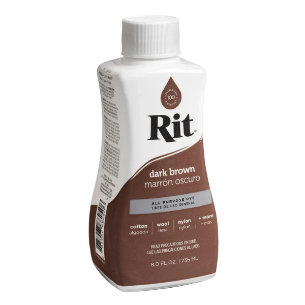 Rit 88250 Liquid Dye 8 Oz – Dark Brown