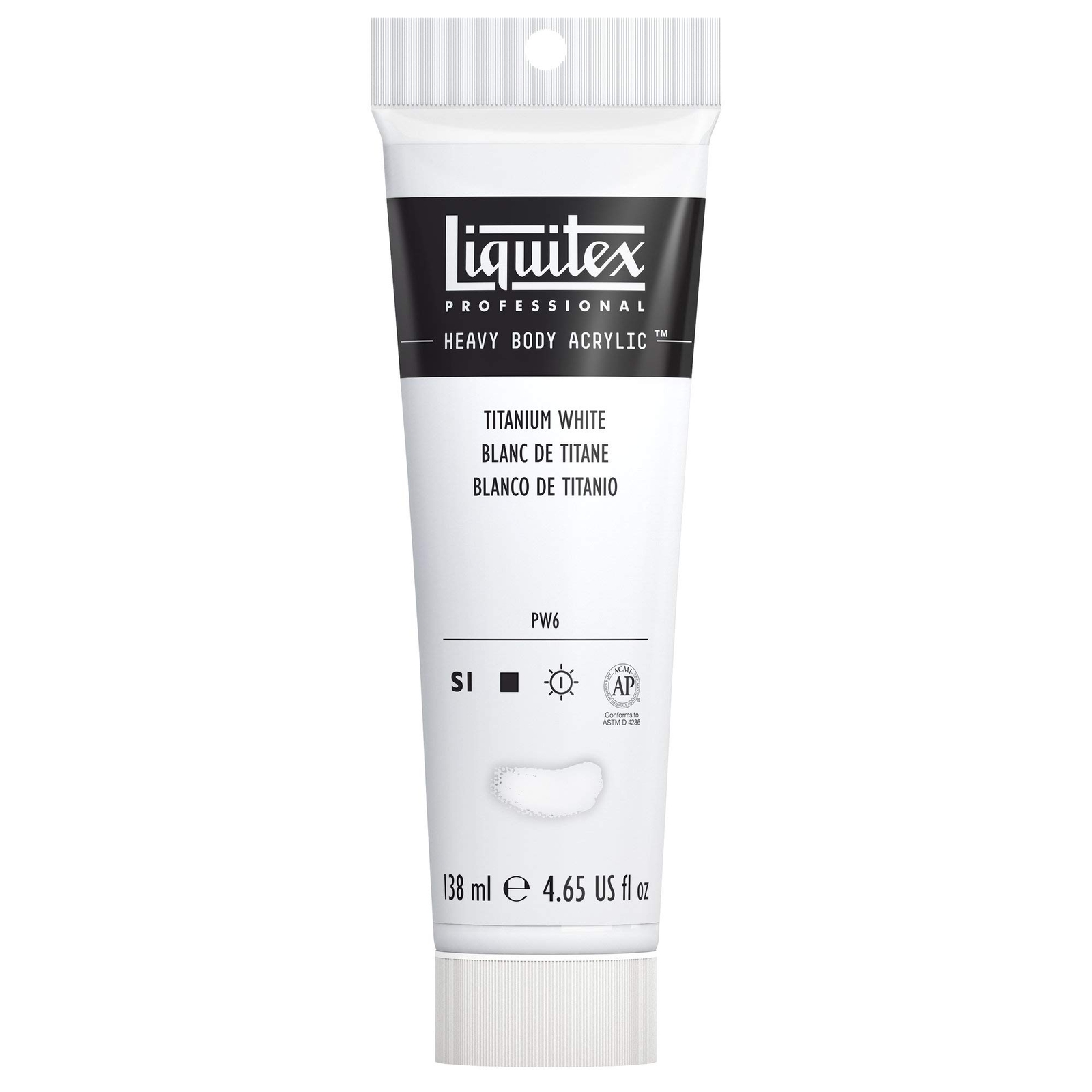Liquitex Heavy Body Titanium White Acrylic Paint 4.65 Oz High Viscosity Perma…