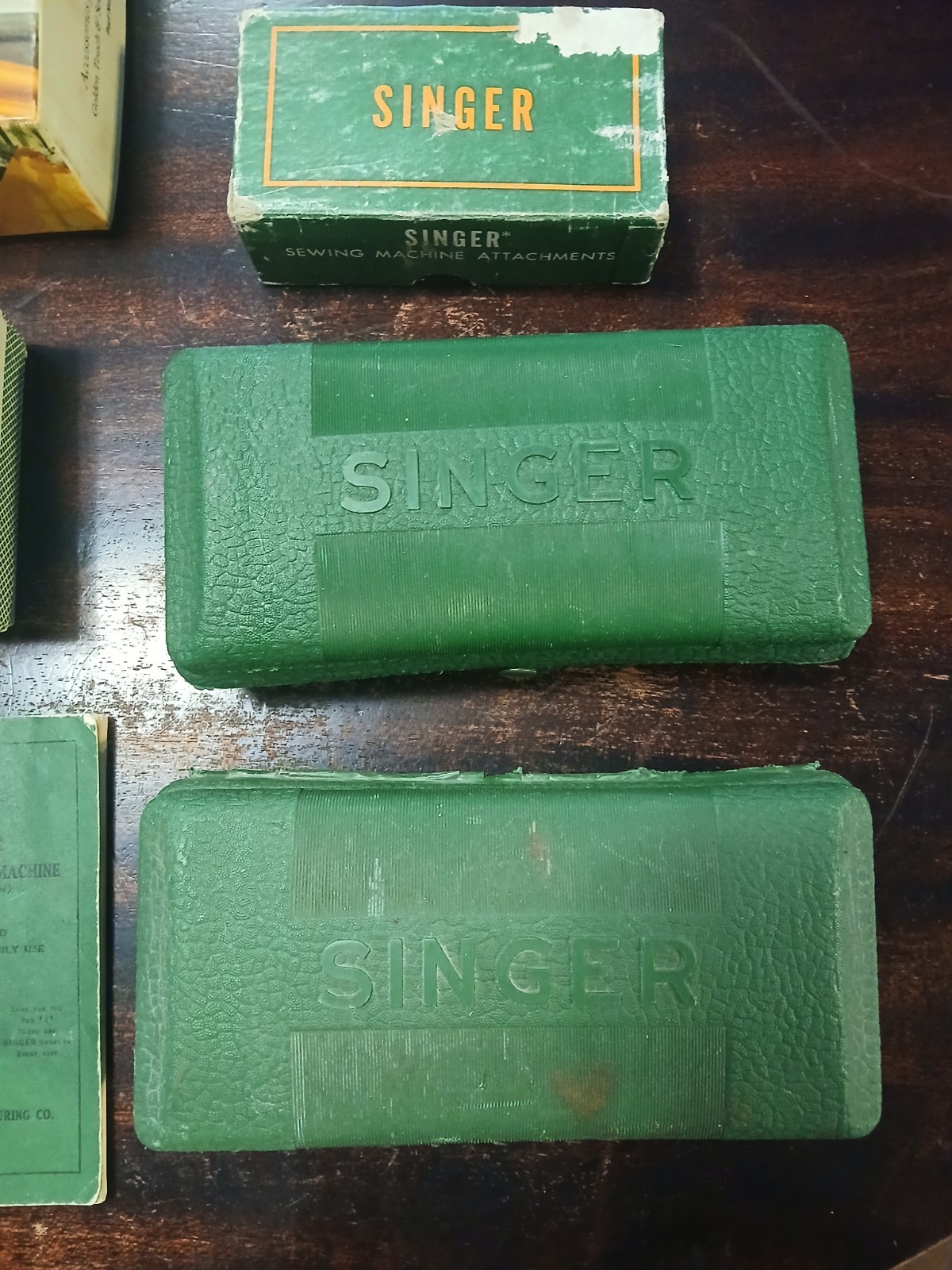 Vintage Singer Buttonholer & Automatic Zigzagger Attachment Lot for Singer