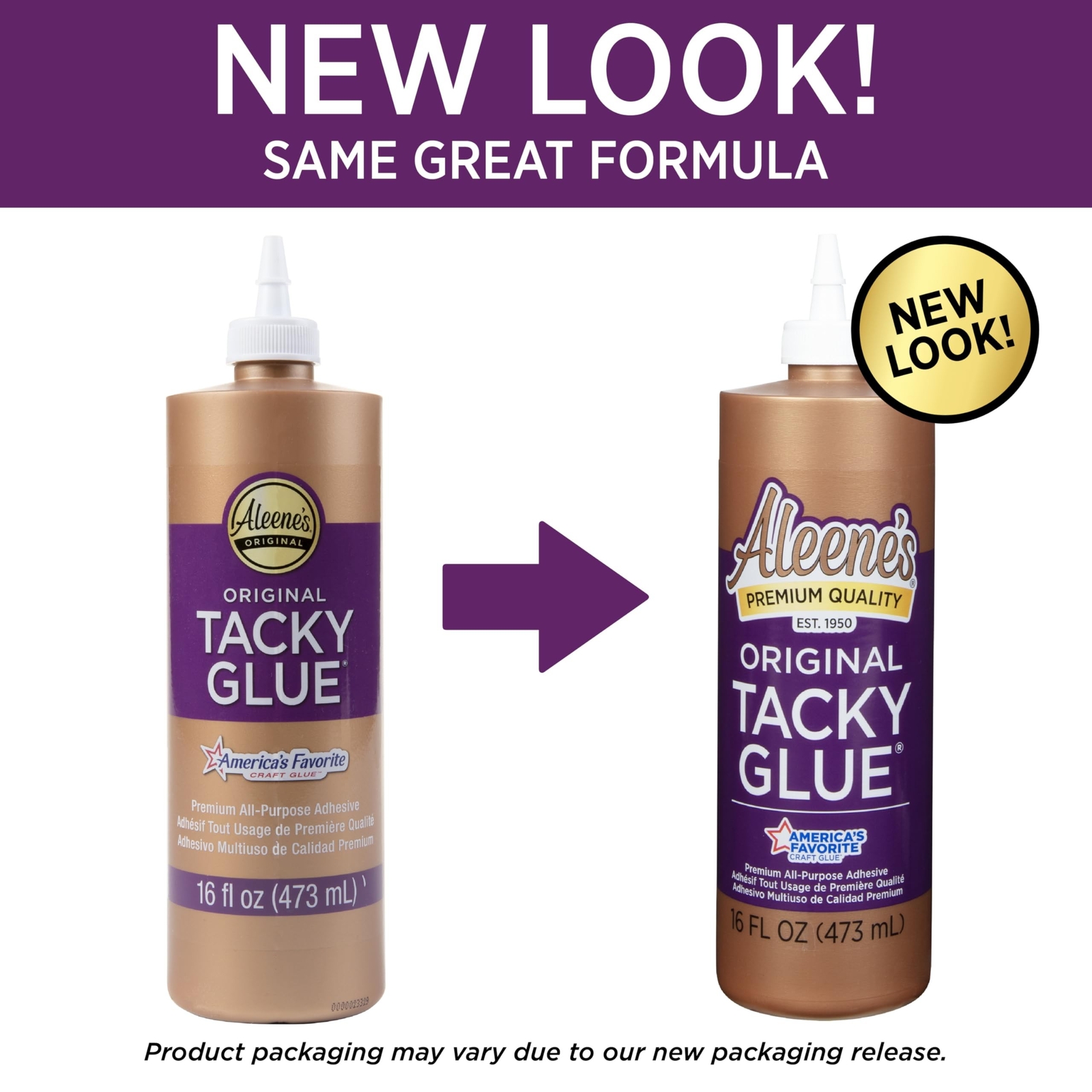 Aleene’s Original Tacky Glue, 16 fl oz – 3 Pack, Multi, 48