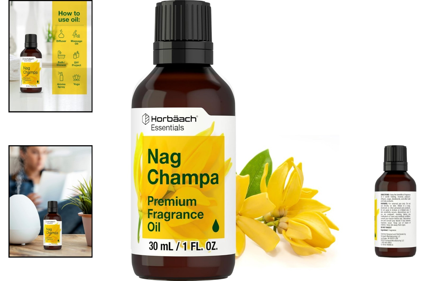 Nag Champa Grade Fragrance Oil 1 fl oz – Relaxing Aromatherapy Blend