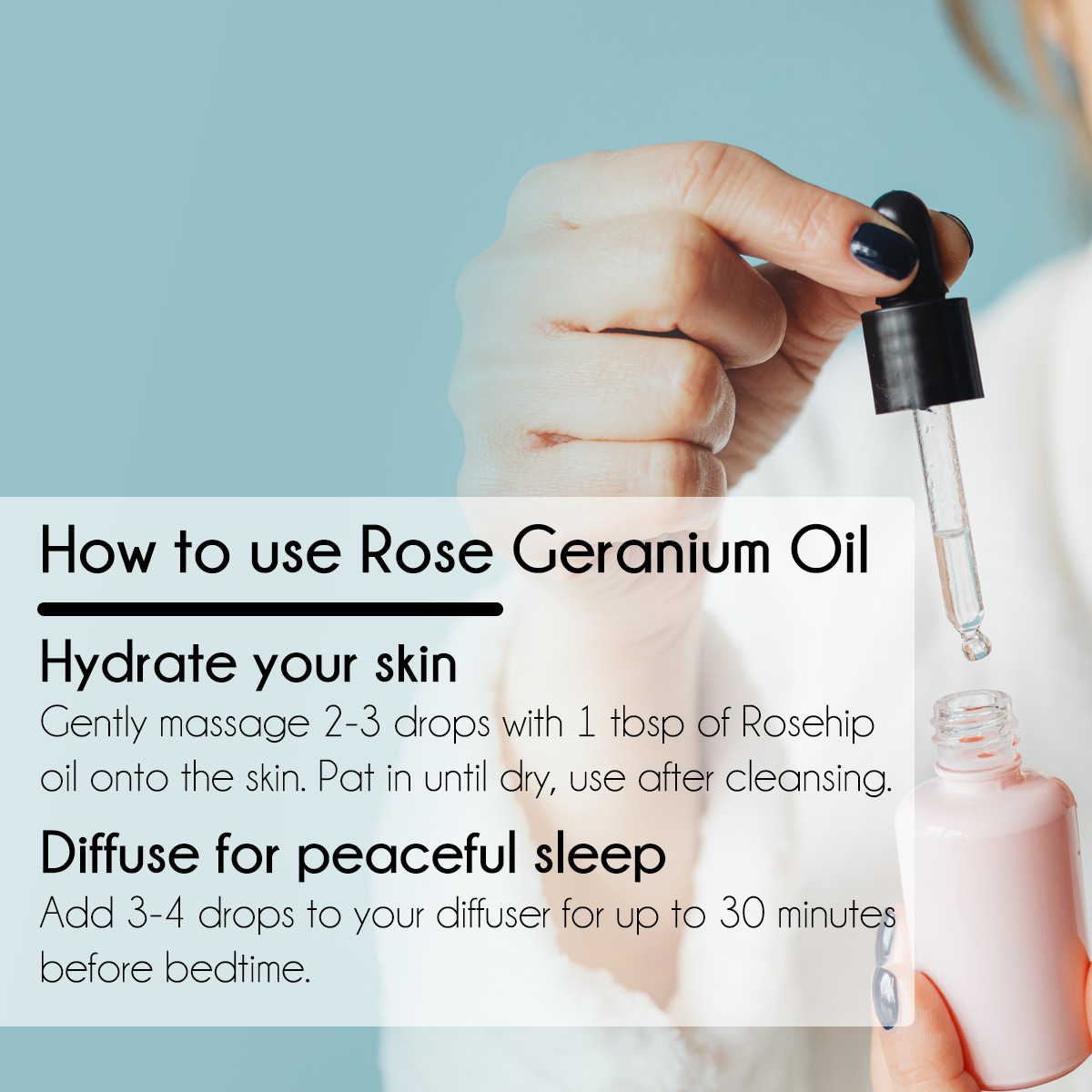 16 fl oz Rose Geranium Essential Oil (100% Pure & Natural) in Aluminum Bottle