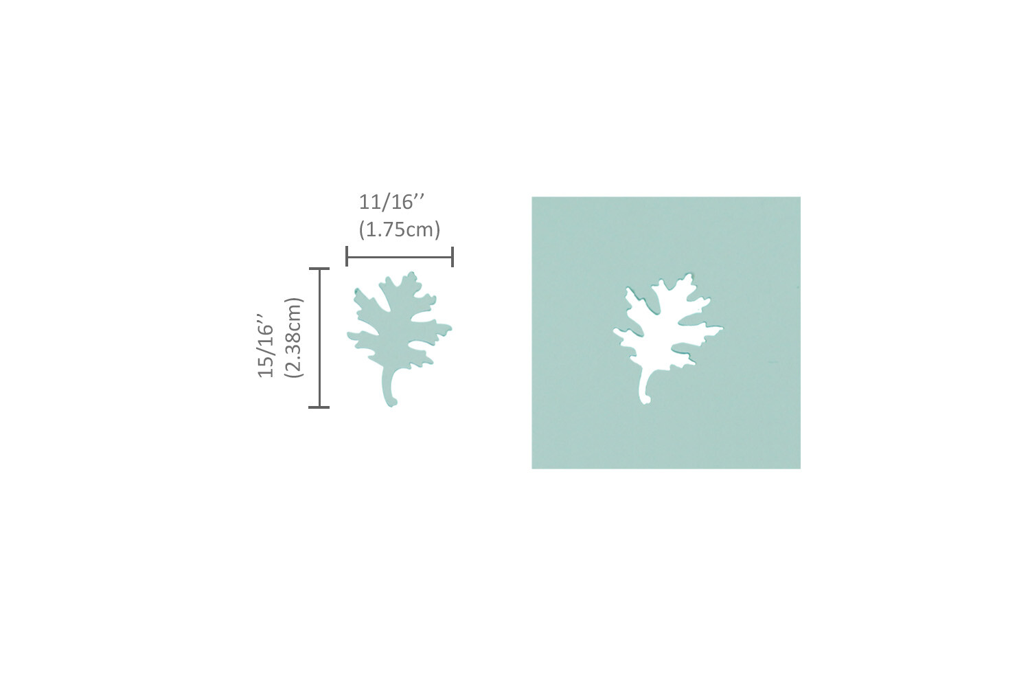 Bira Craft 1 inch Oak Leaf Lever Action Craft Punch, Autumn Punch, Leaf punch
