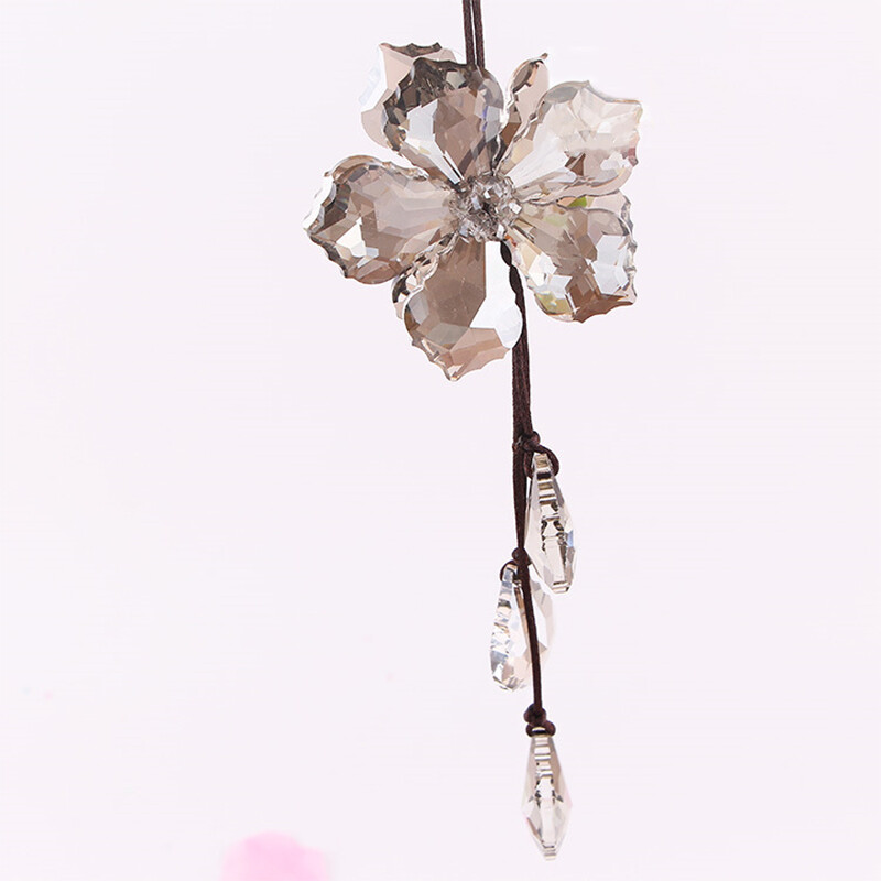 Artificial Crystal Hanging Ornaments Bling Car Rear View Mirror Pendant Decors