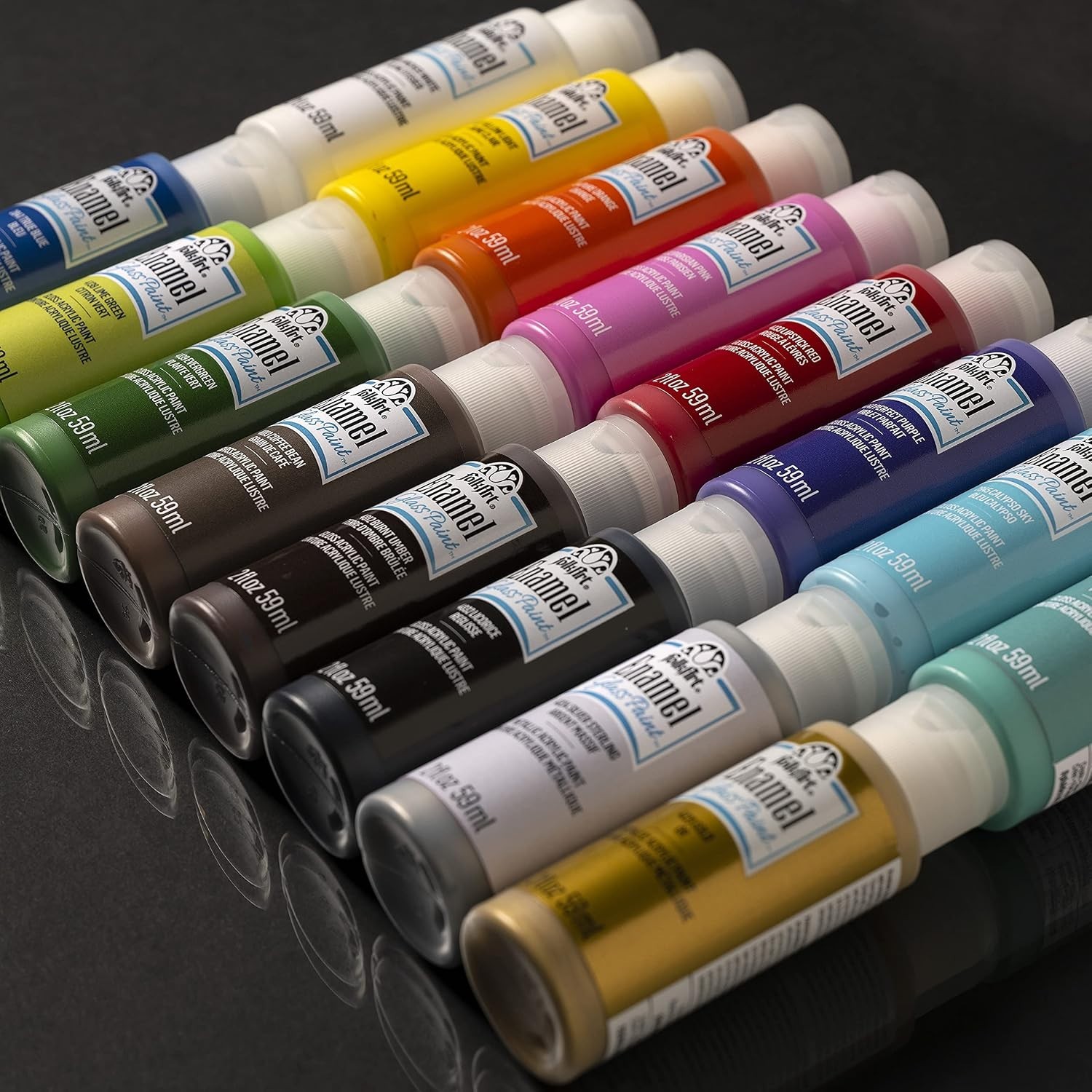 Gloss Finish Acrylic Enamel Craft Set Designed for Beginners and Artists, Non…