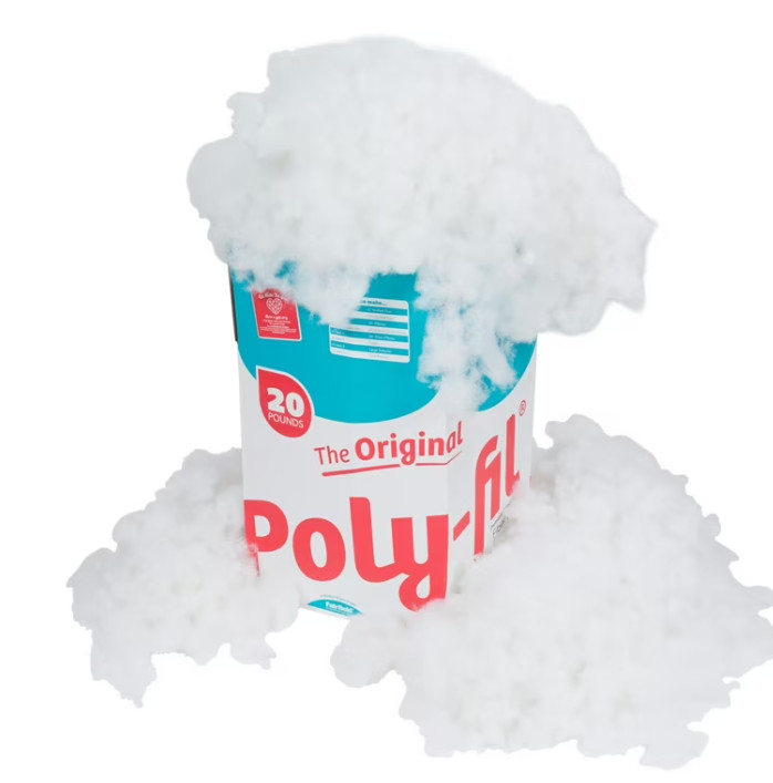 Poly-Fil Polyester Fiberfill Stuffing, 20lb Box, Bulk, by Fairfield
