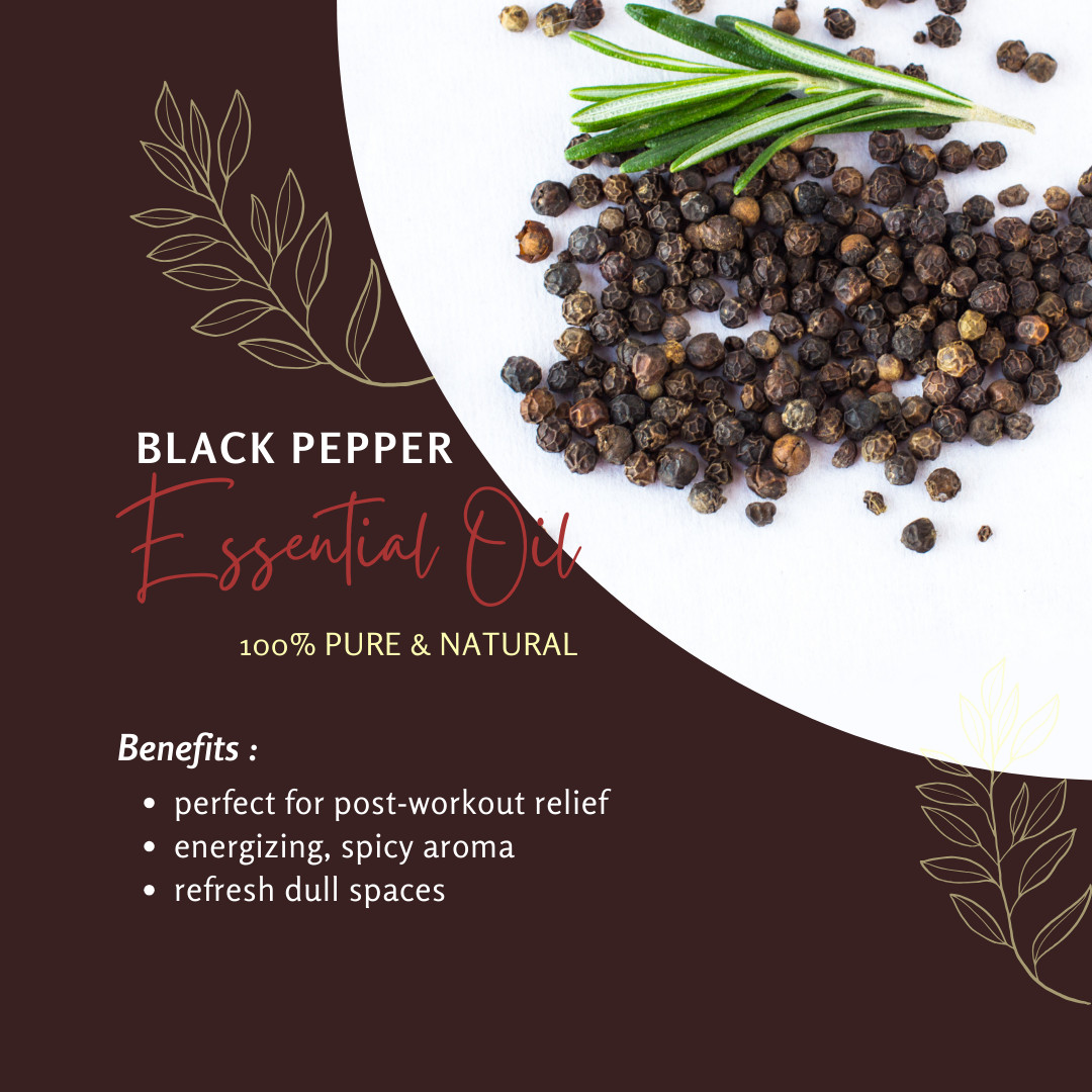 4 fl oz Black Pepper Essential Oil (100% Pure & Natural) – GreenHealth