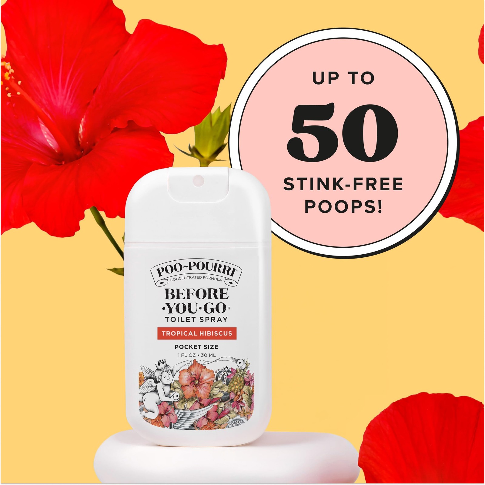 Poo-Pourri Before-You-Go Pocket Toilet Spray, 1 Fl Oz (Pack of 3), Multicolor