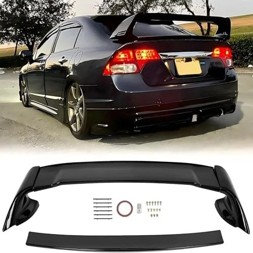 Rear Trunk Spoiler Wing Compatible with 2006-2011 Honda Civic 4 Door Sedan