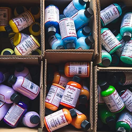 Angelus Brand Acrylic Leather Paint Waterproof all colors – 4 fl.oz