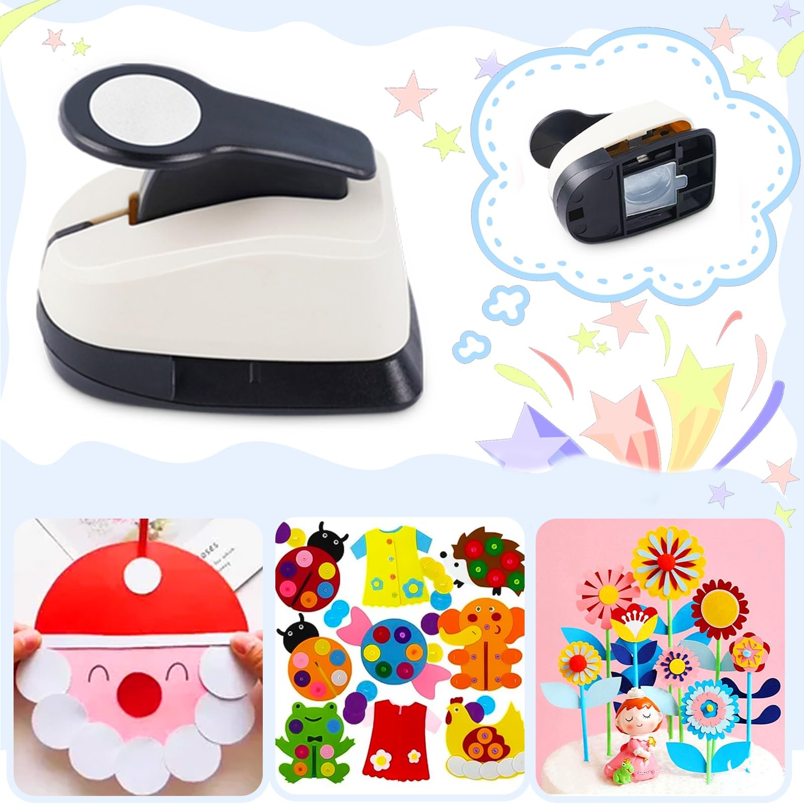 Circle Punch Circle Hole Punch Paper Hole Puncher 3 PCS CirclePunch Set 1 inc