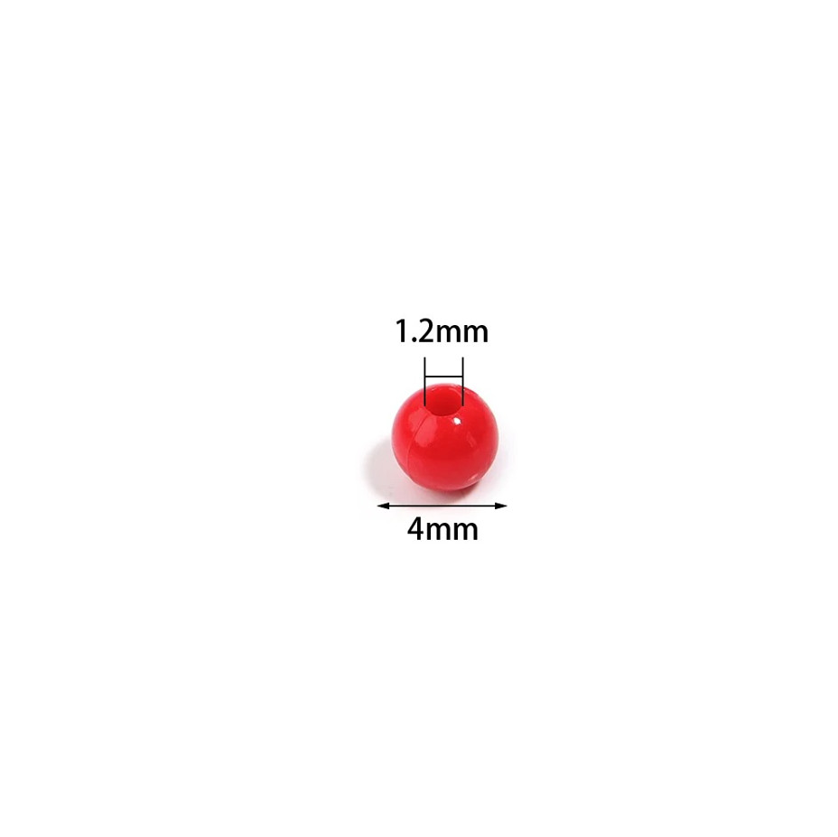 1000PCS 4mm Acrylic Spacer Beads Mini Round DIY Jewelry Making Craft