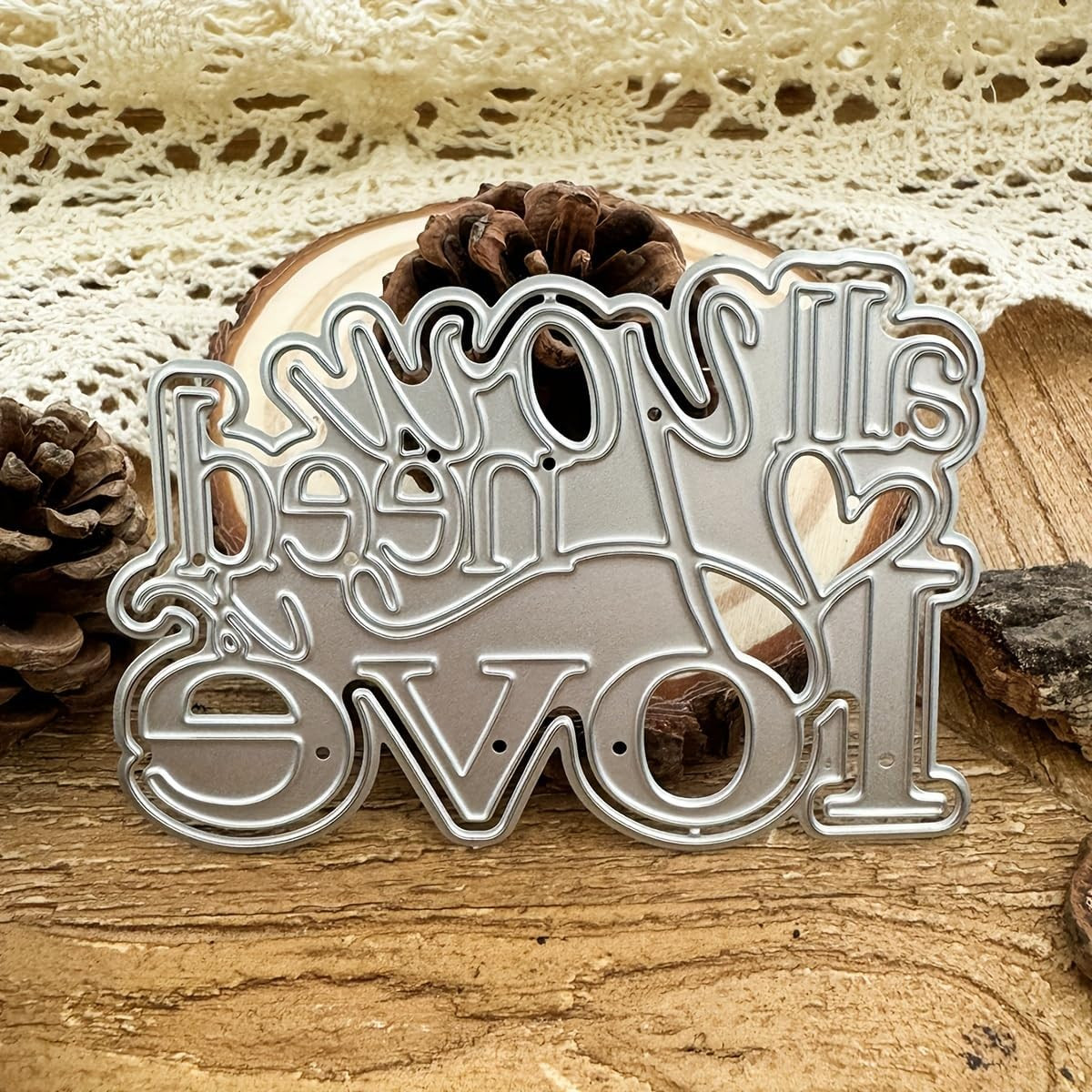 All You Need Is Love Die-Cuts, Carbon Steel Metal Cutting Dies for DIY Scrapbook