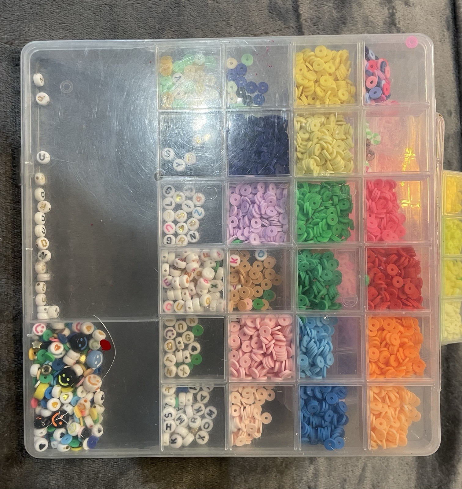 Multicolor Plastic Rondelle Spacer Beads Assorted Sets (opened) Other Beads