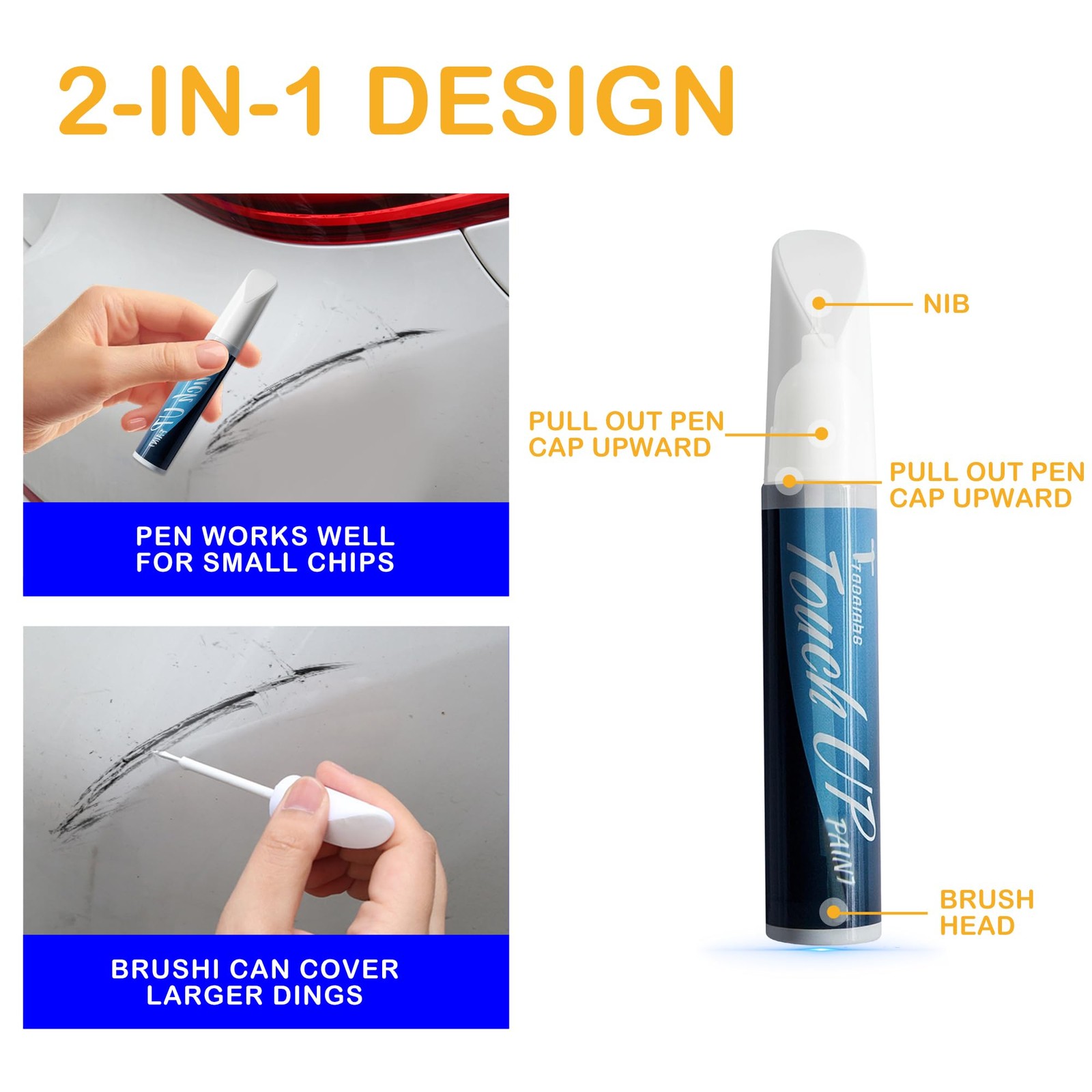 Touch Up Paint Pearl White Tricoat QAB for Nissan Altima Maxima Rogue 1 Fl Oz