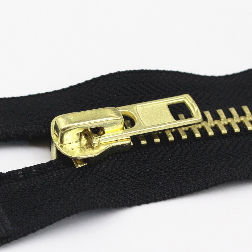 #10 24in Heavy Duty Separating Jacket Zipper Brass Metal Teeth Right Handed Coat