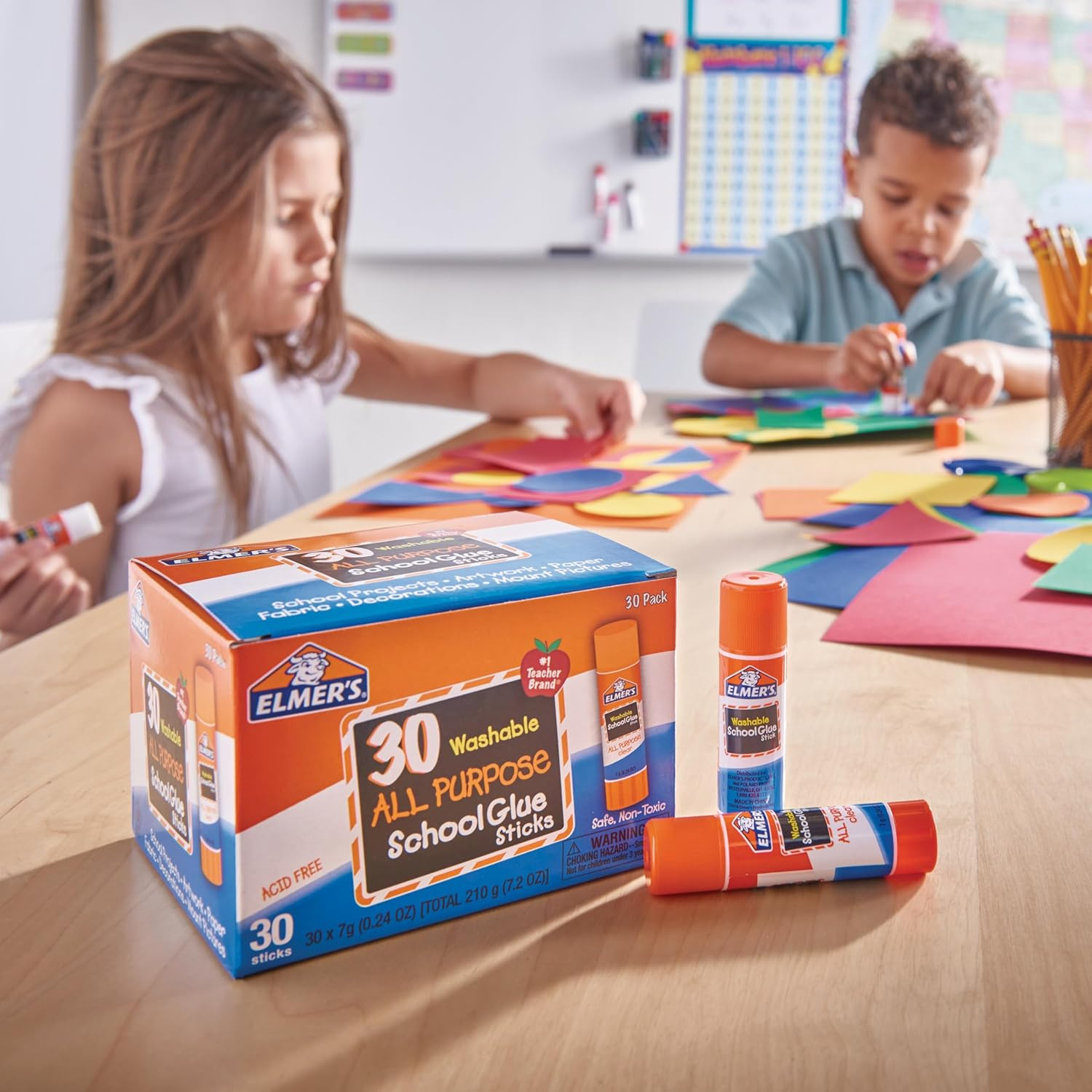 Elmer’S All Purpose School Glue Sticks, Acid-Free and Washable, Clear, 7 Grams,