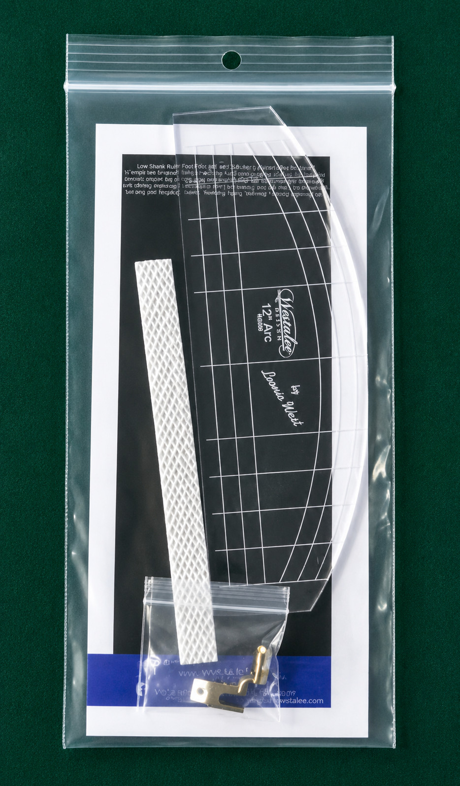 Westalee Low Shank Ruler Foot W/ 12″ Arc Template