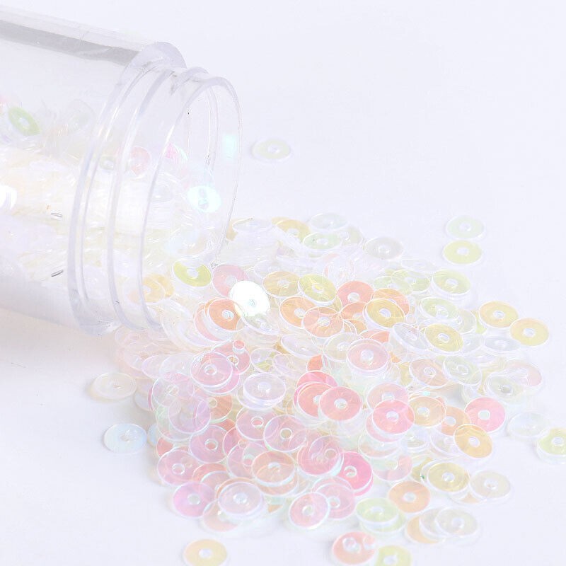 1440-8000pcs PVC Flat Metallic Shiny Round Loose Sequins Clothes Sewing Wedding