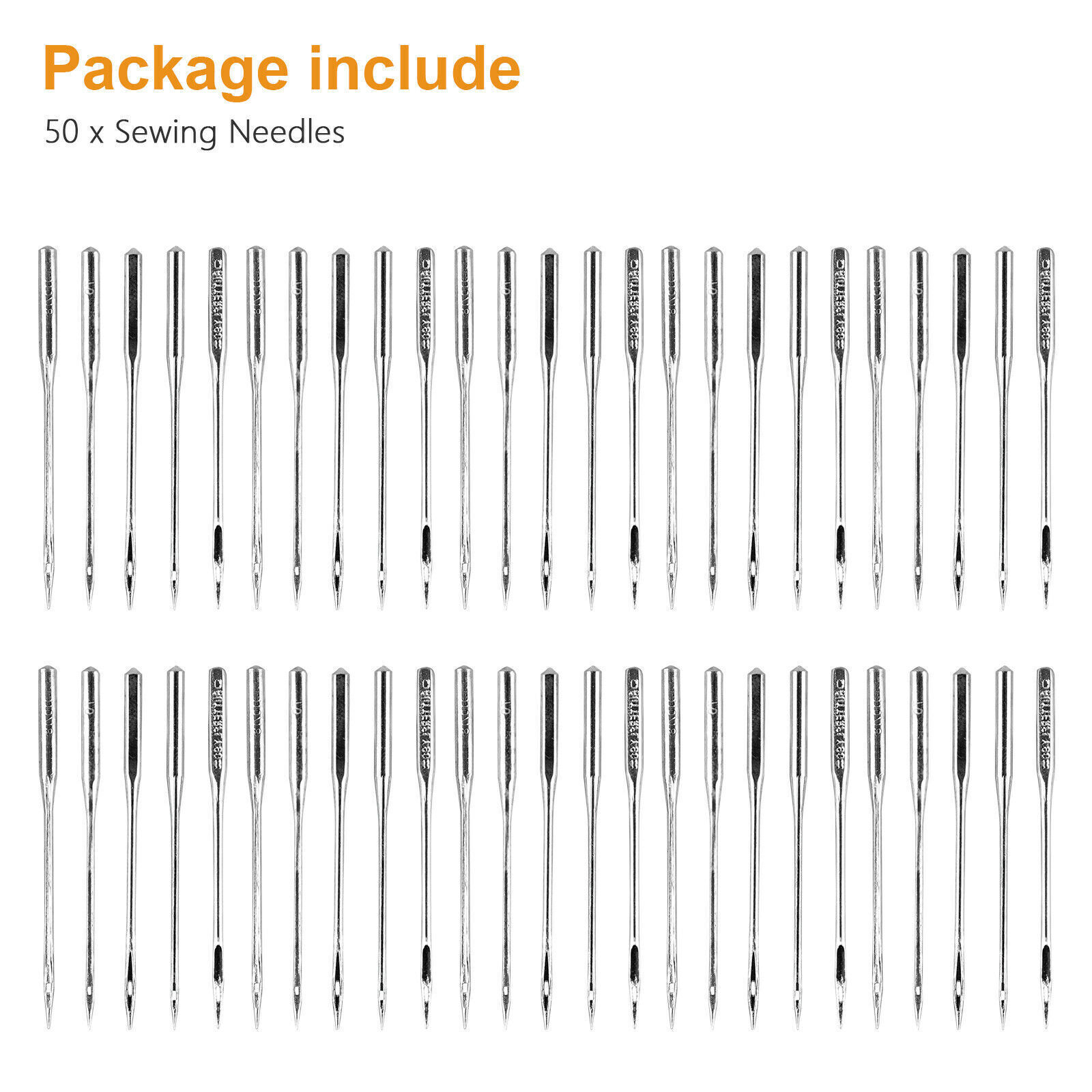 50-200 Assorted Home Sewing Machine Needles Craft for Brother Janome Singer Tool