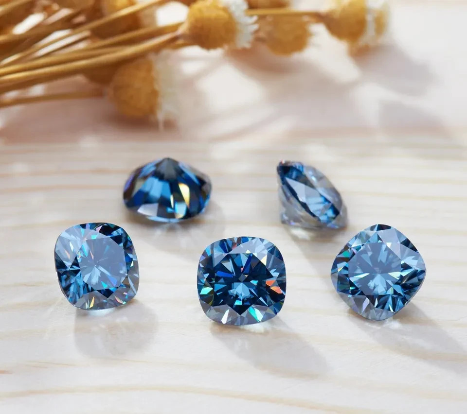 💎✨ 10 Ct Natural Blue Color Diamond – Cushion Cut | Certified D Grade VVS1
