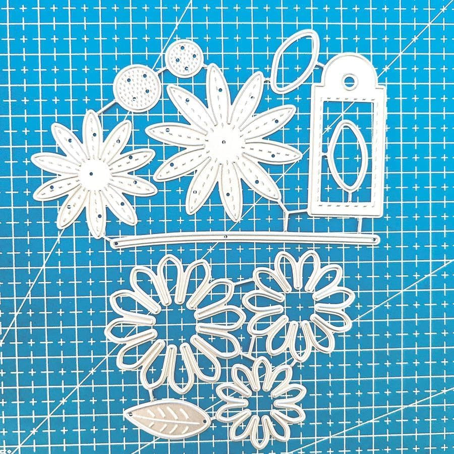 Chrysanthemums Metal Cutting Dies for Card Making New, Flower Carbon Steel