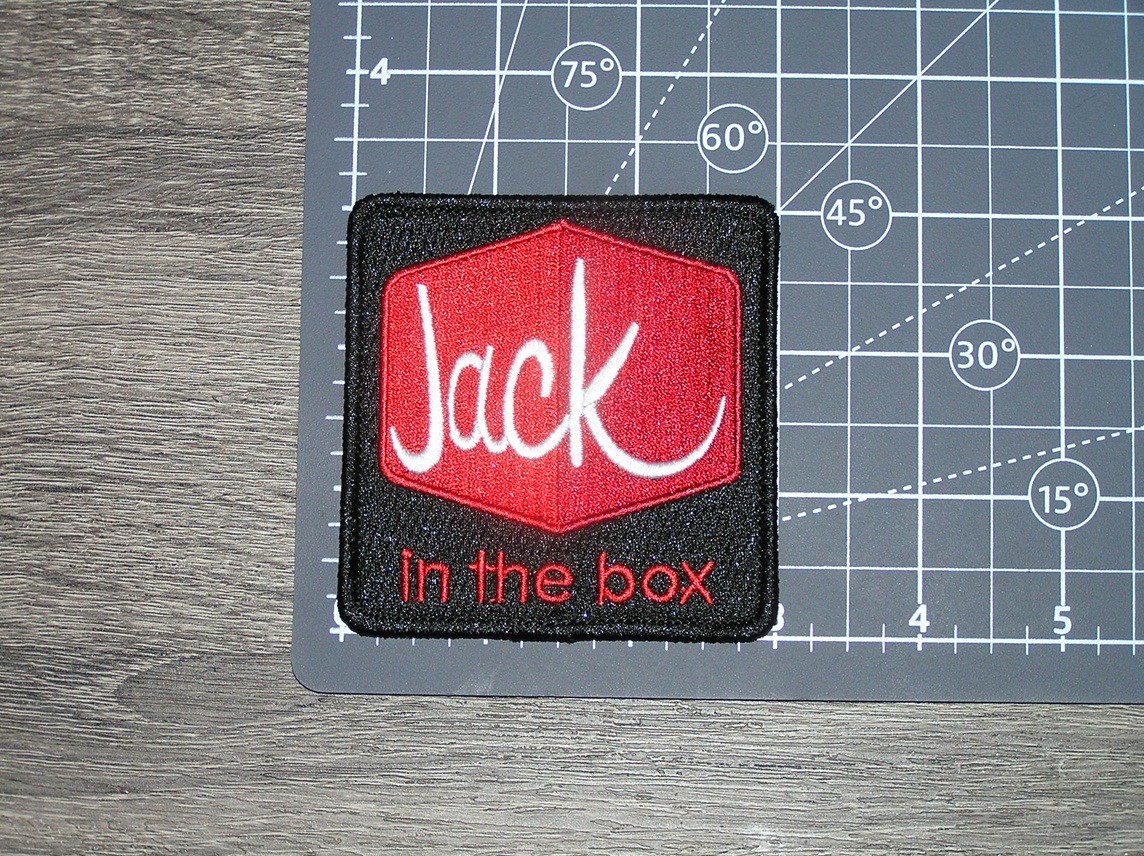 Jack In The Box Fast Food Restaurant Embroidered Iron On Patch 3″ x 3″