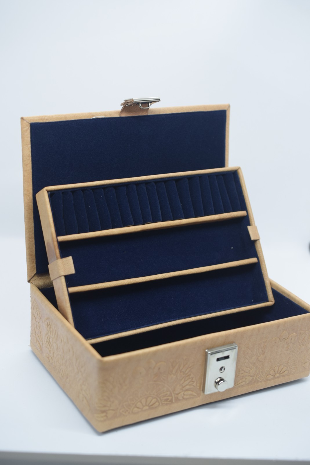 Pharaonic leather box with key