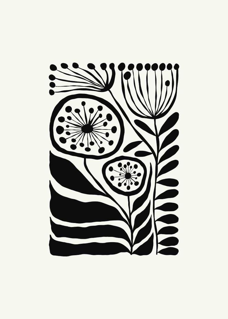 Abstract Floral and Leaf Patterns Wall Art Reusable Stencil – StencilAir