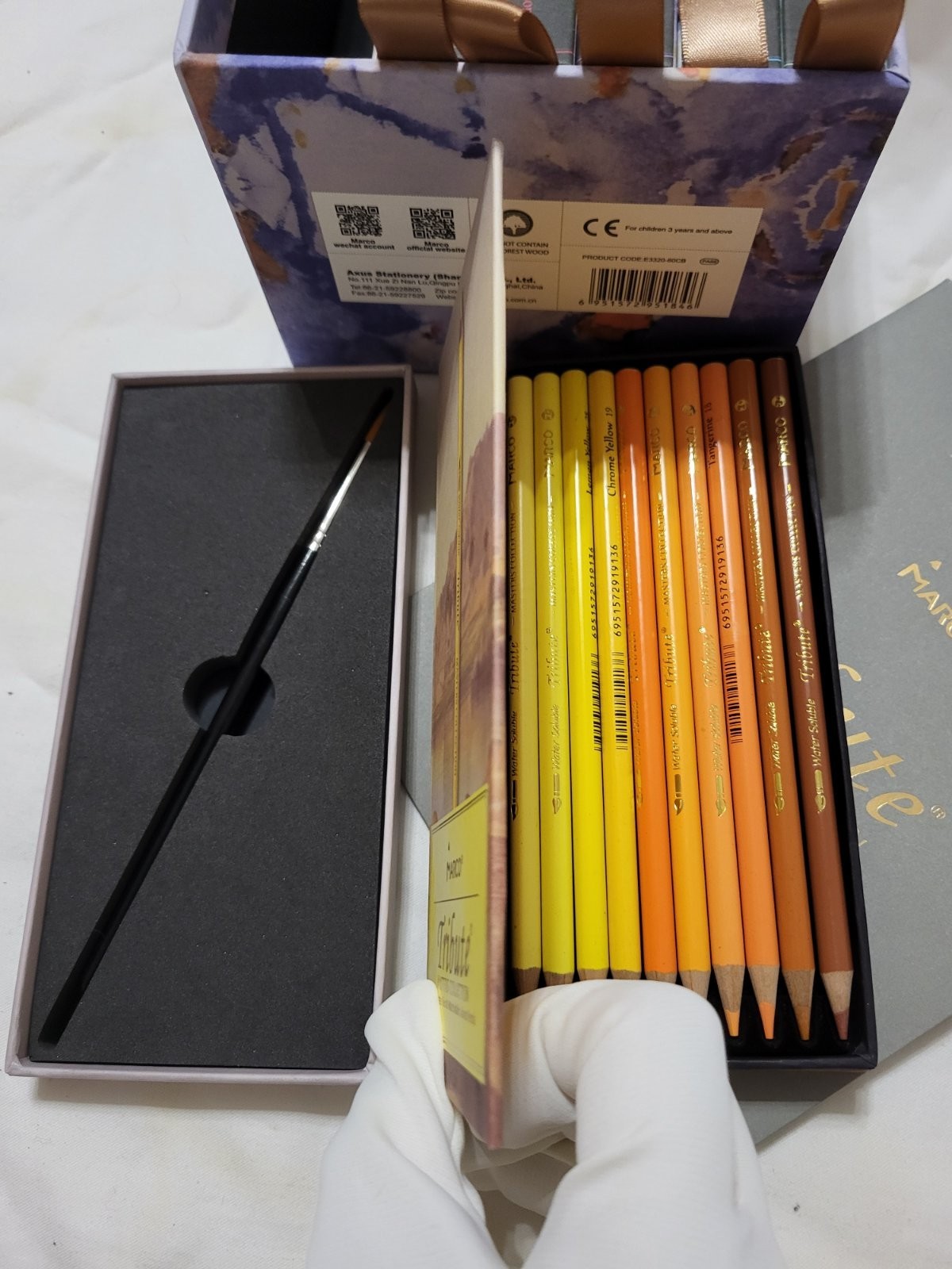 Marco Tribute Masters Collection Watercolor Pencils -60 Color Set – Professional