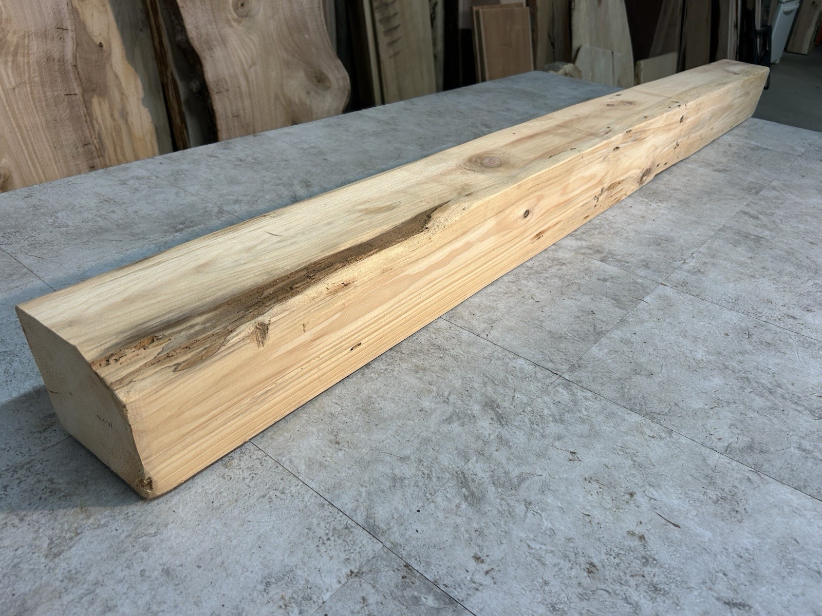 Pine Mantel Beam/Fireplace Mantle Beam/Rustic Modern Wood/Knotty Pine Beam