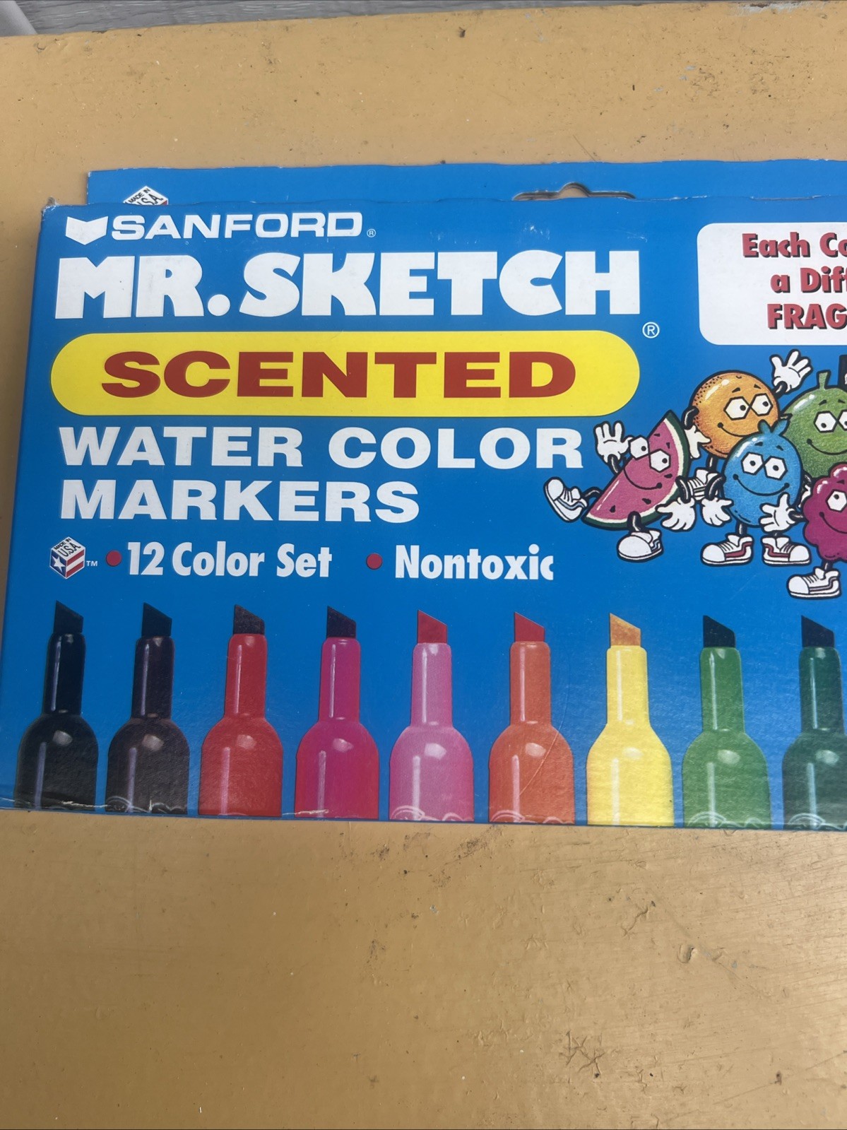 Vintage 1998 Mr. Sketch Scented Watercolor Markers Set Of 12 Non-Toxic