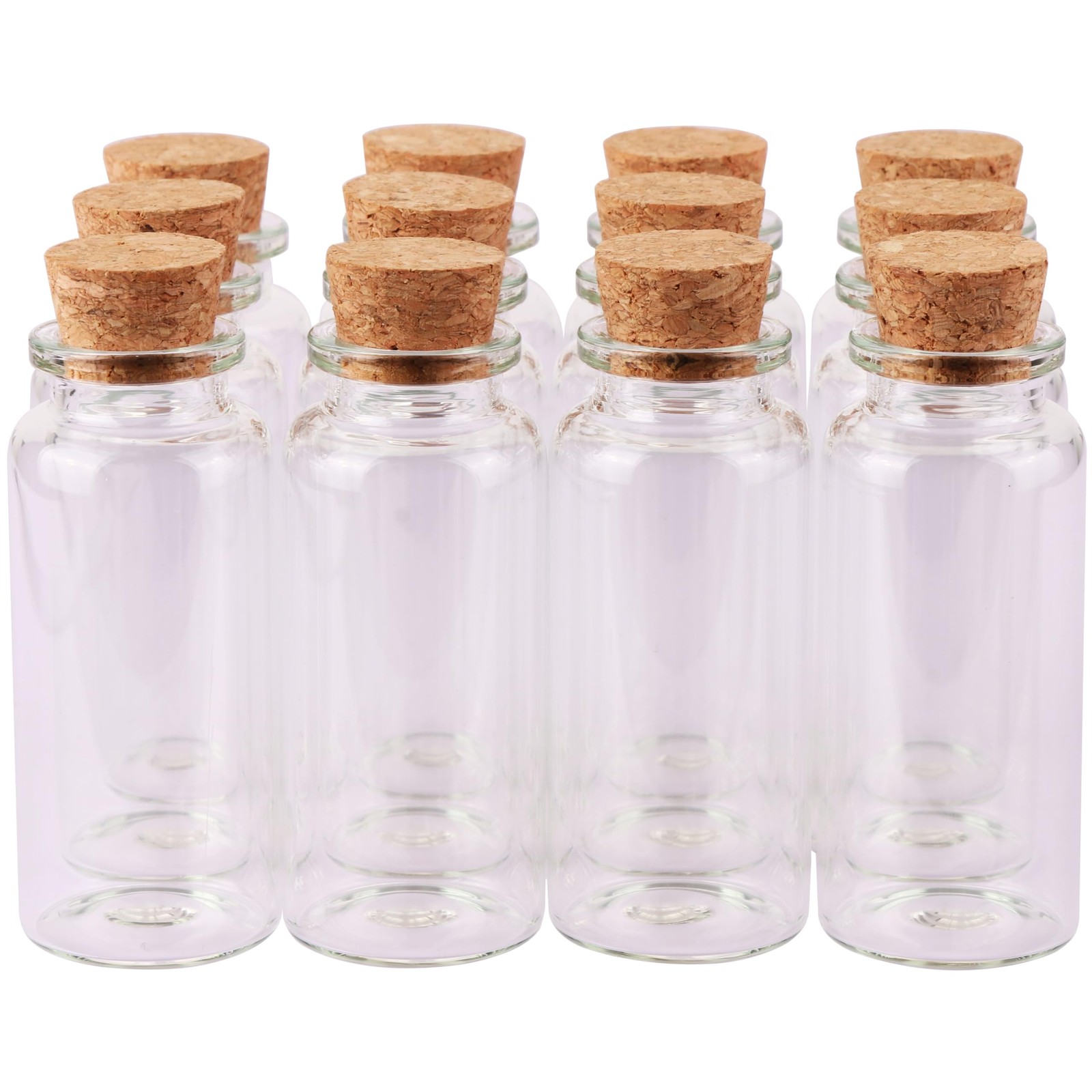 30ml Cork Stoppers Glass Bottles, Small Jars for Candy Wishing Bottle Wedding…