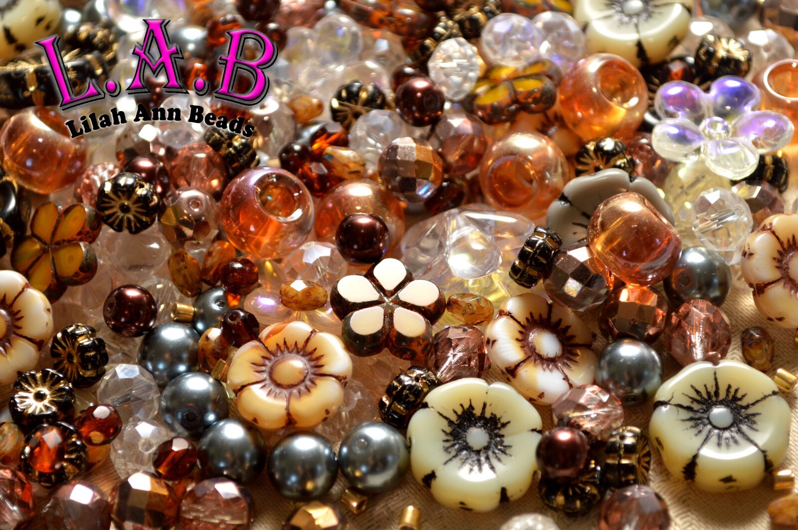One Pound Fine Quality Czech Glass Bead Mix – 7 colors to choose from – CG900