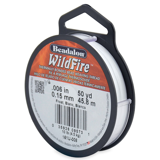 Beadalon Wildfire Beading Thread .006in+.008in 20YD&50YD & 125YD 8Colors& Cutter