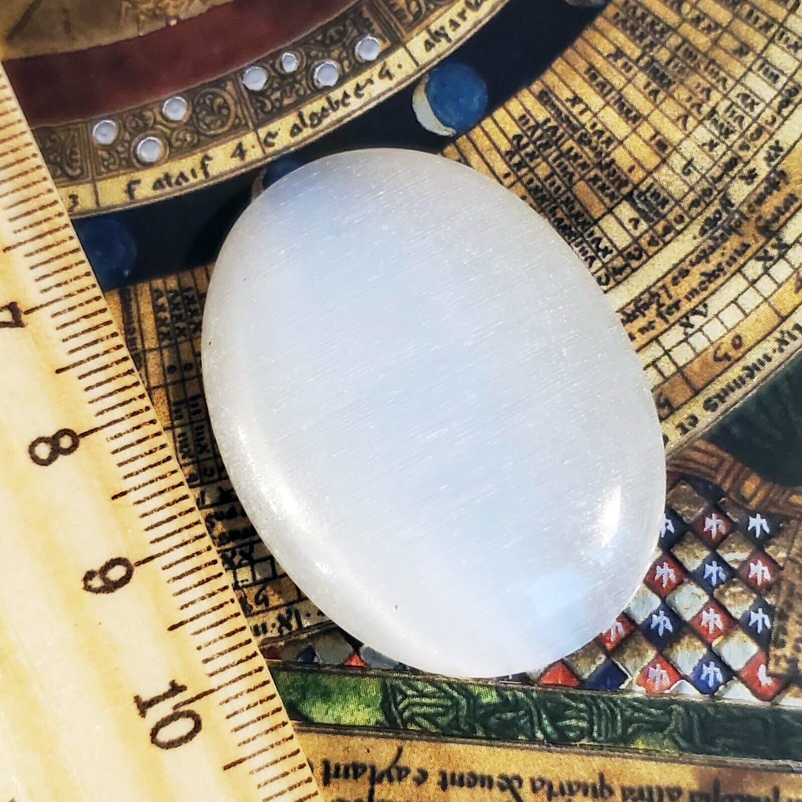 Large White XL Fiber Optic Cats Eye Glass 40x30mm Domed Oval Glass Cabochon