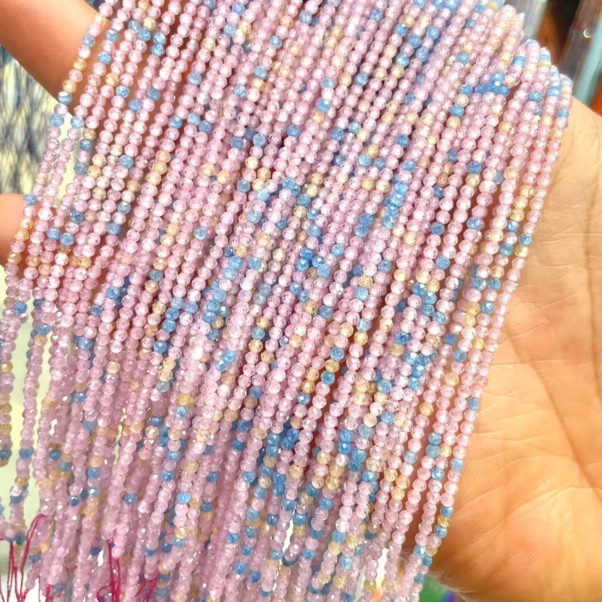 2mm High Quality Dopamine Faceted Mixed Natural Zircon Beads for Jewelry Making