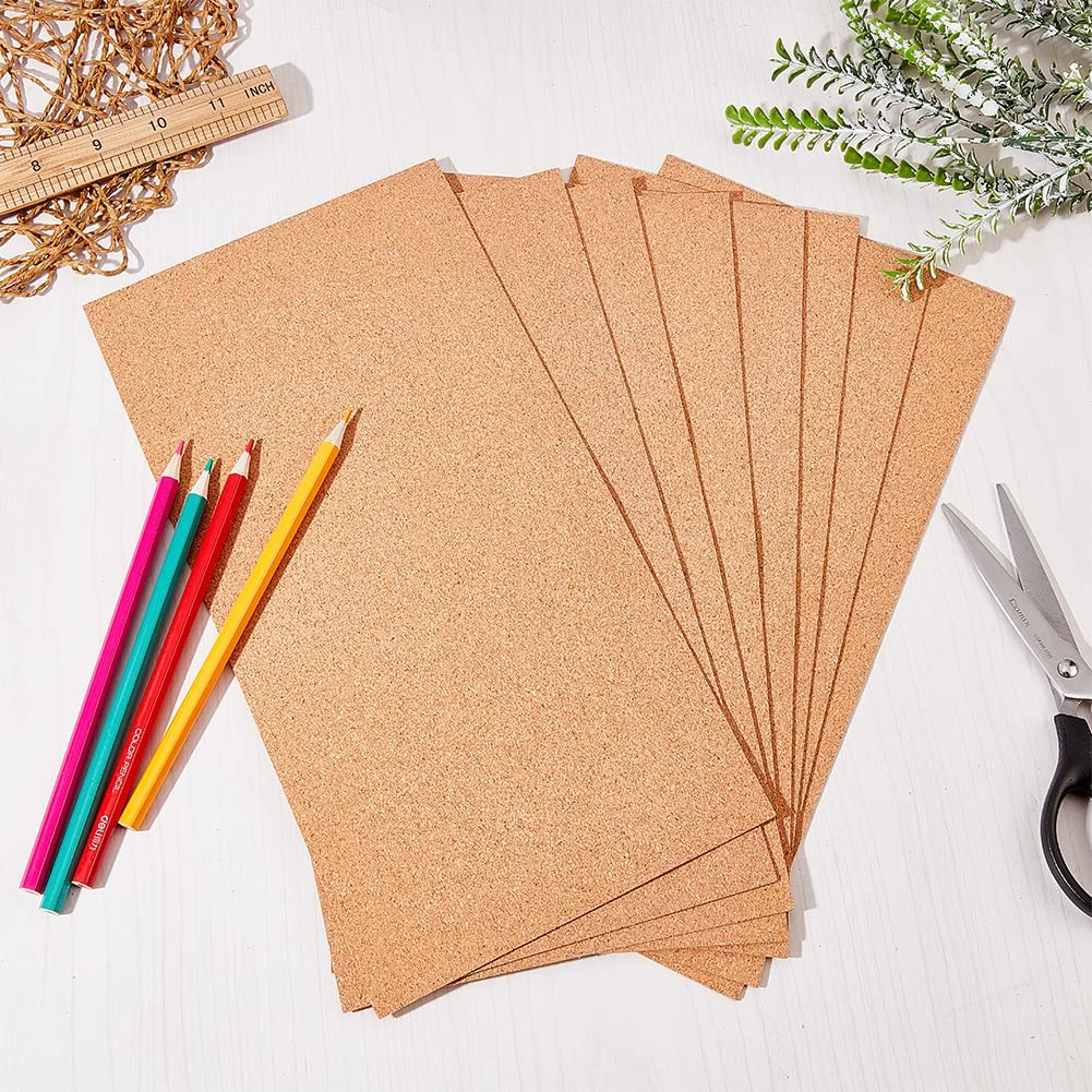 10 Sheets 1mm Thick Cork Sheets 12×6.1 Inch Thin Cork Roll Brown Corks Board …
