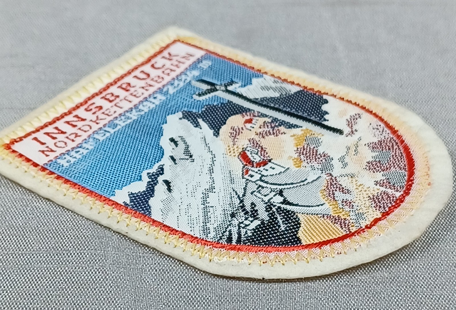 Vintage Innsbruck Austria Patch Ski Lift Cross Embroidered Alpine Alps