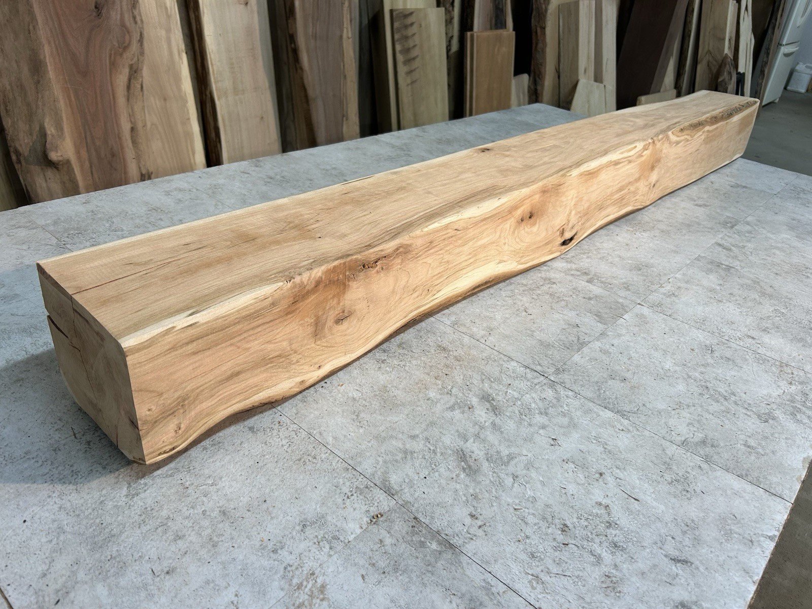 Cherry Mantel Beam/Fireplace Mantel Beam/Rustic Modern Wood/Solid Hardwood Beam