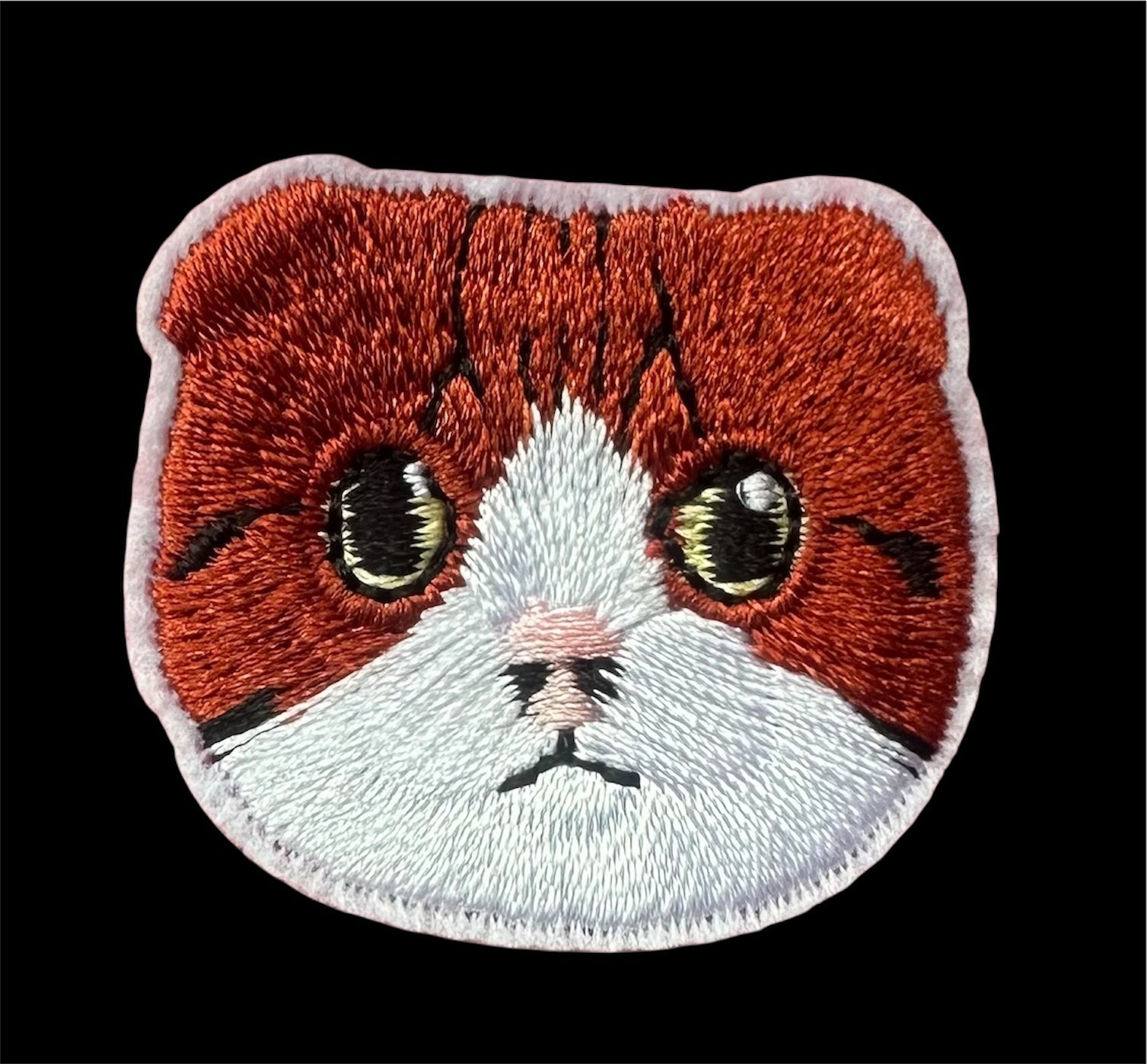 Cute Animal Face embroidered Iron-On 1+1/2 x 1+3/8 inch FREE SHIPPING