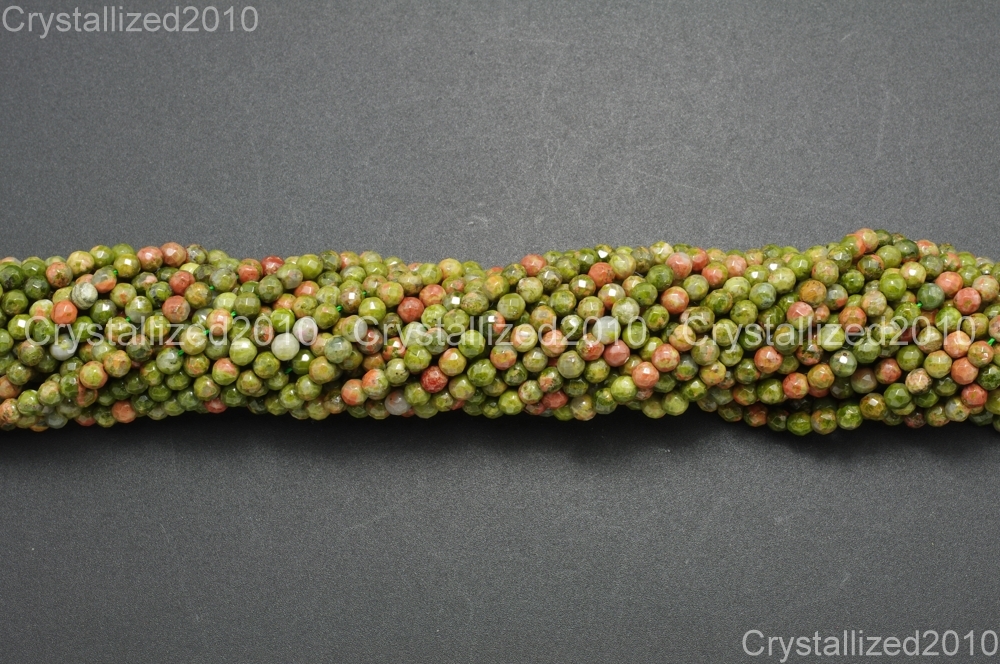 AAA Natural Gemstones Faceted Round Beads Crystal Quartz Amethyst 2mm 3mm 15.5”