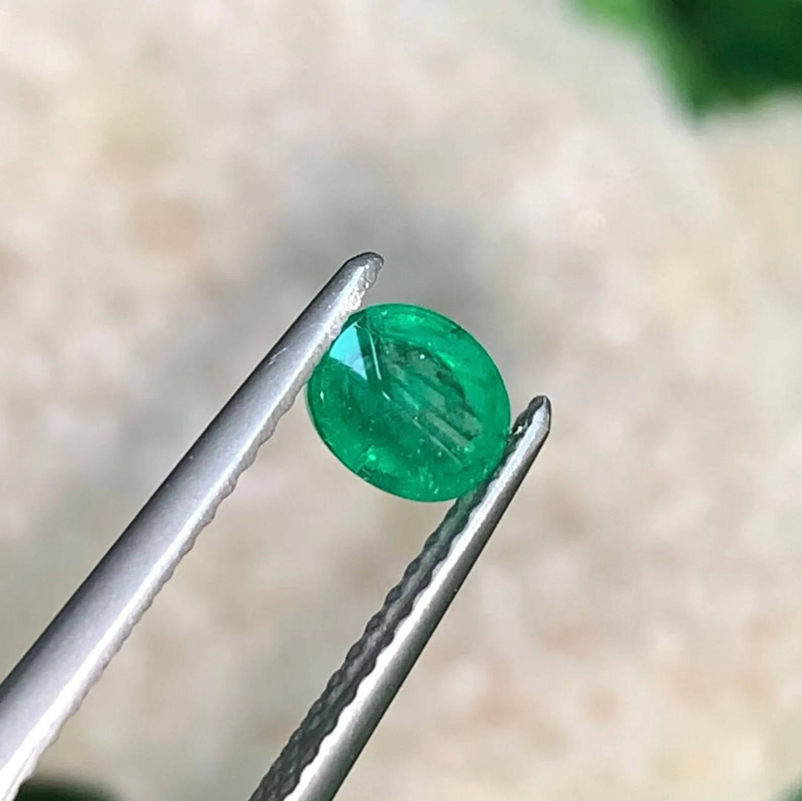 7×5 MM Natural Zambia Emerald Oval Cabochon 0.70 Cts Loose Gemstone For Jewelry