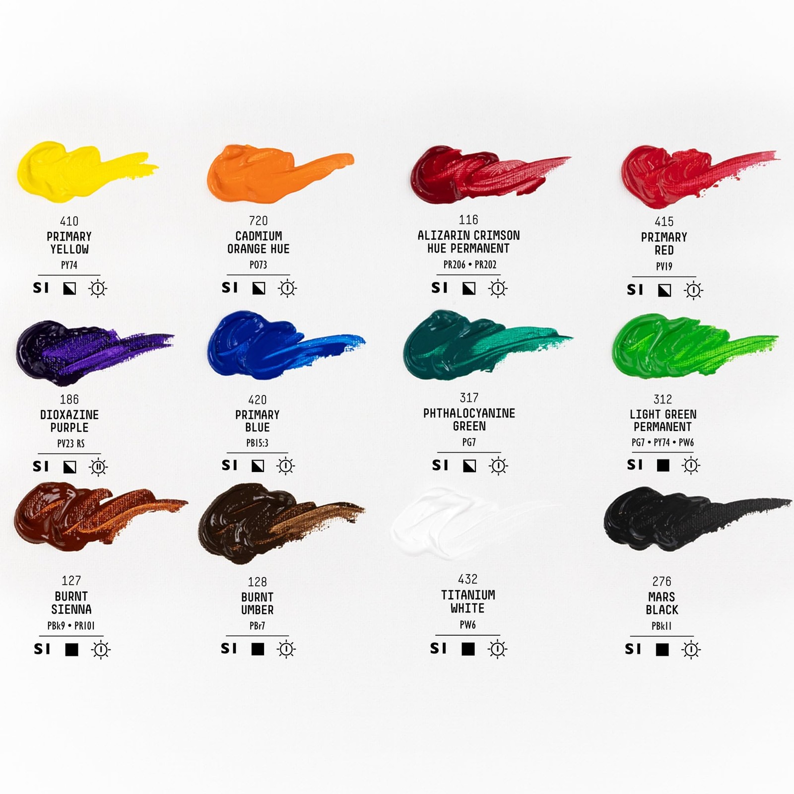 Liquitex BASICS Acrylic Paint Set, 12 x 22ml (0.74-oz) Tube Paint Set